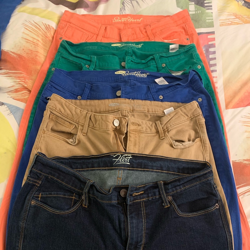 Old Navy Vintage Jeans Sz 10/12 Bundle (5 Colors)